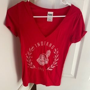 VS - Pink Cleveland Indians T-shirt